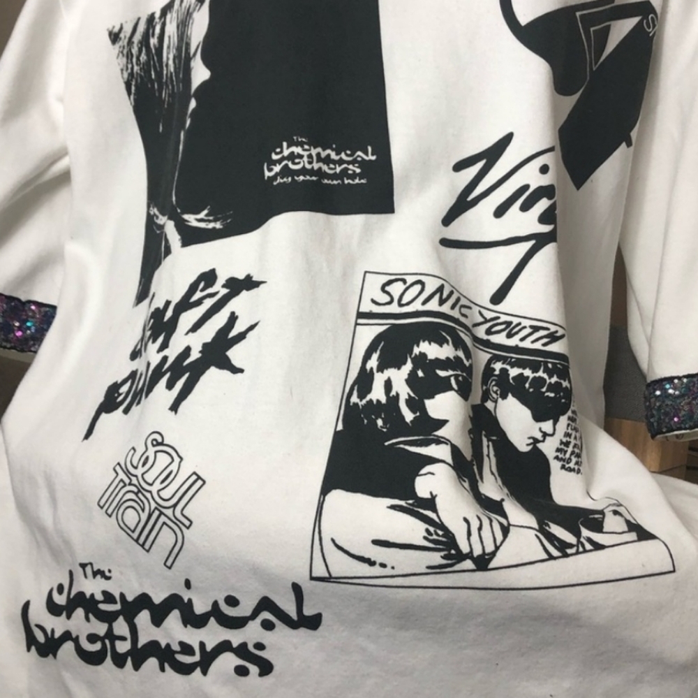 SONIC YOUTH OVERSIZED 90'S STUDIO 54 PUNK T-SHIRT
